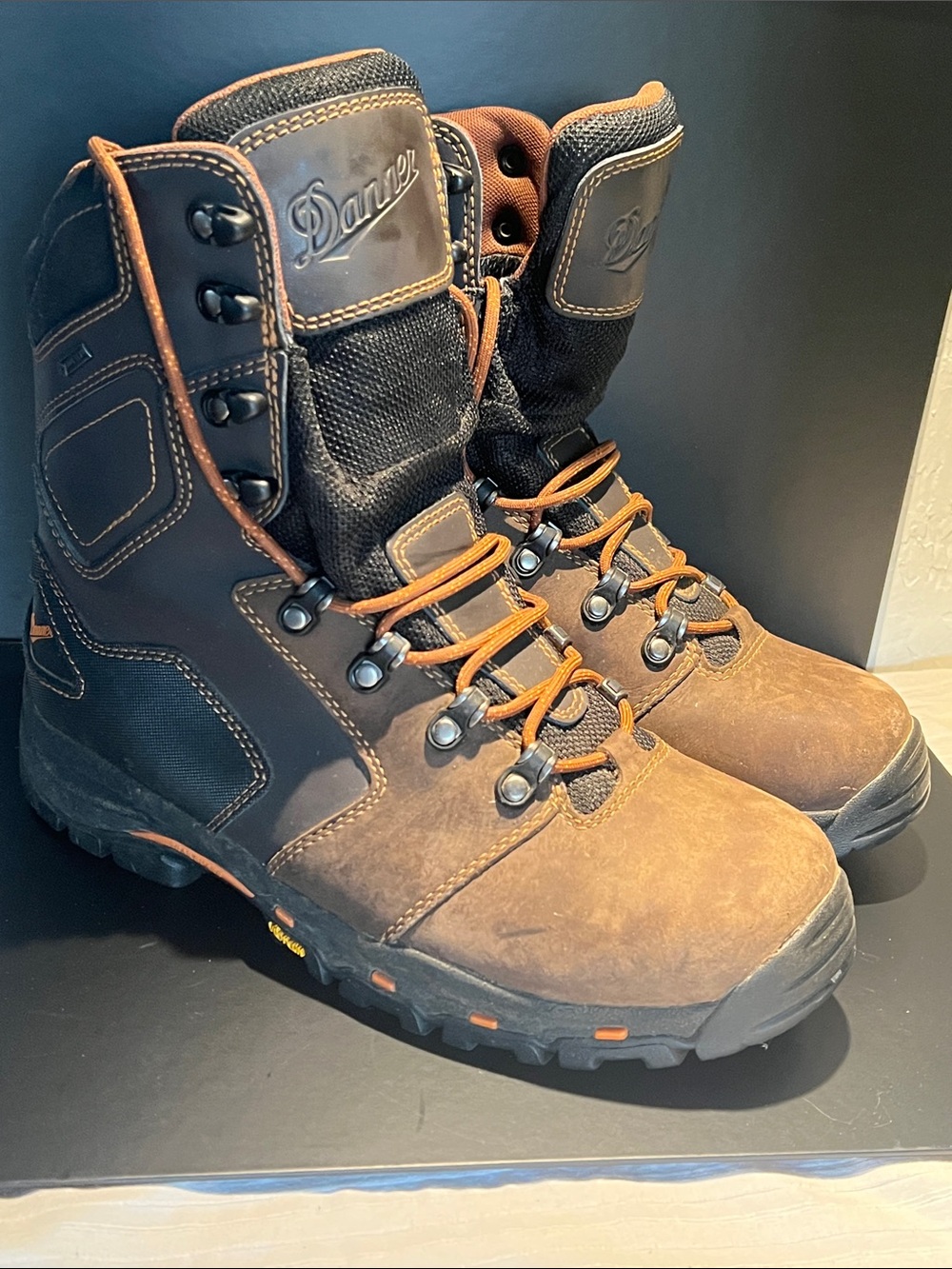 Danner Brown and Black Men's Hiking/Work Boots